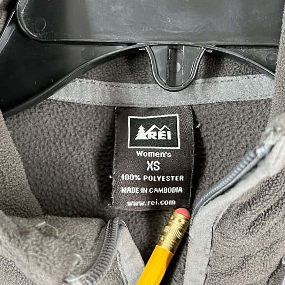 REI Fleece‎ Womens Extra Small Gray Outdoor Hiking Camping Outerwear Everyday - Picture 6 of 10